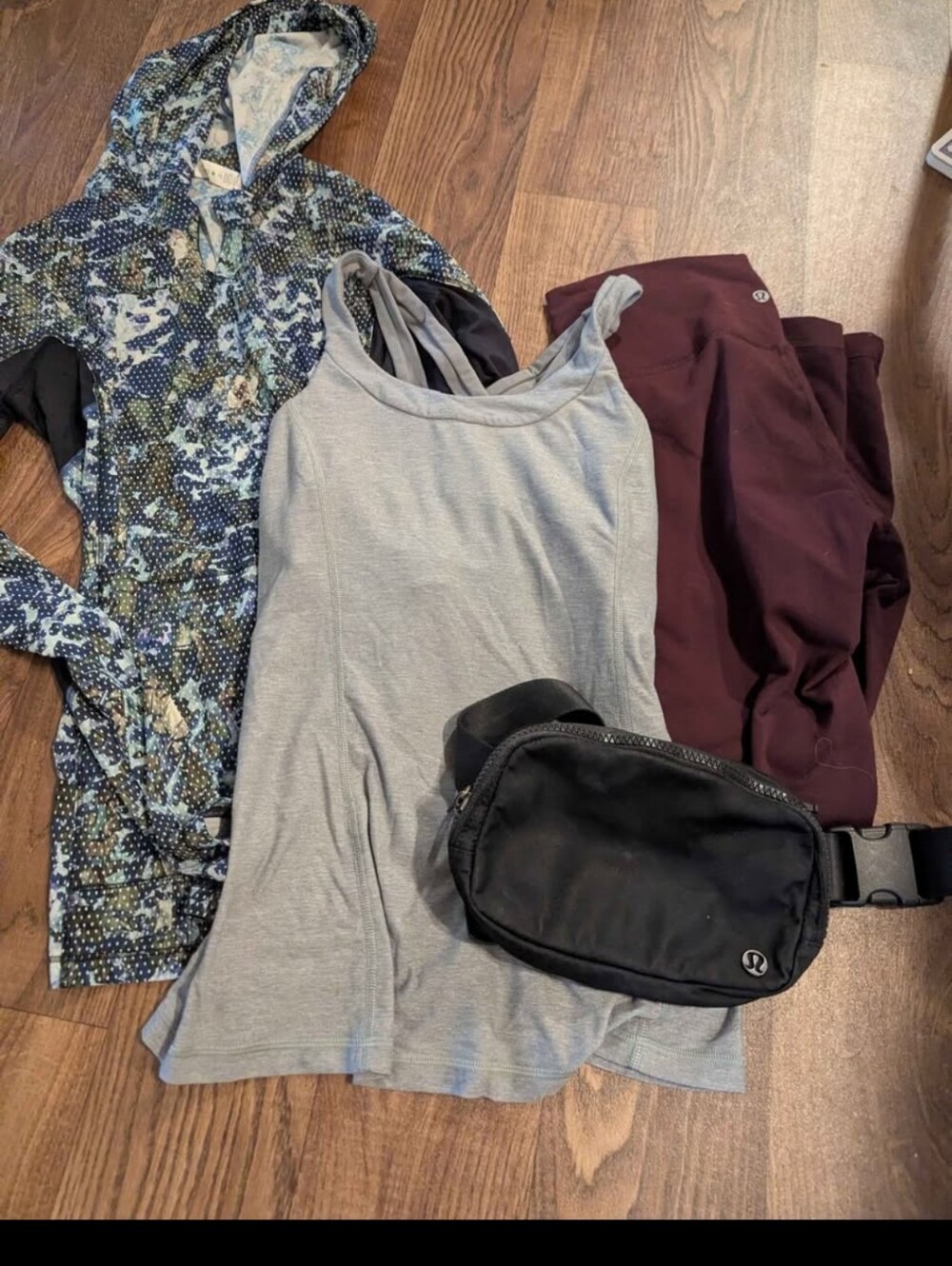 Lululemon Lot Jacket Tank Leggings Belt Bag Women's Size 6